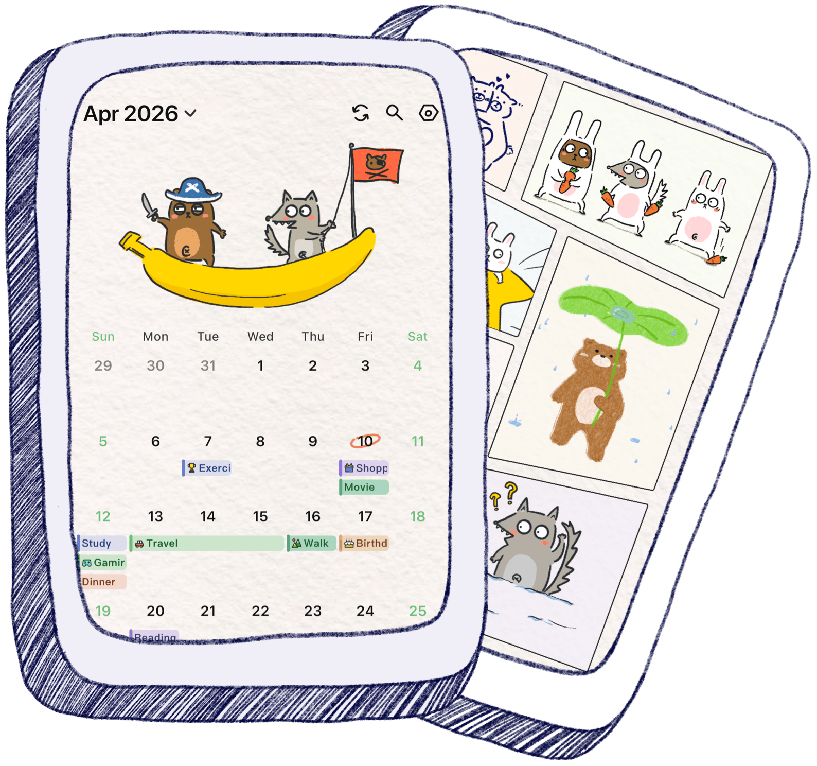 Simple Calendar app preview