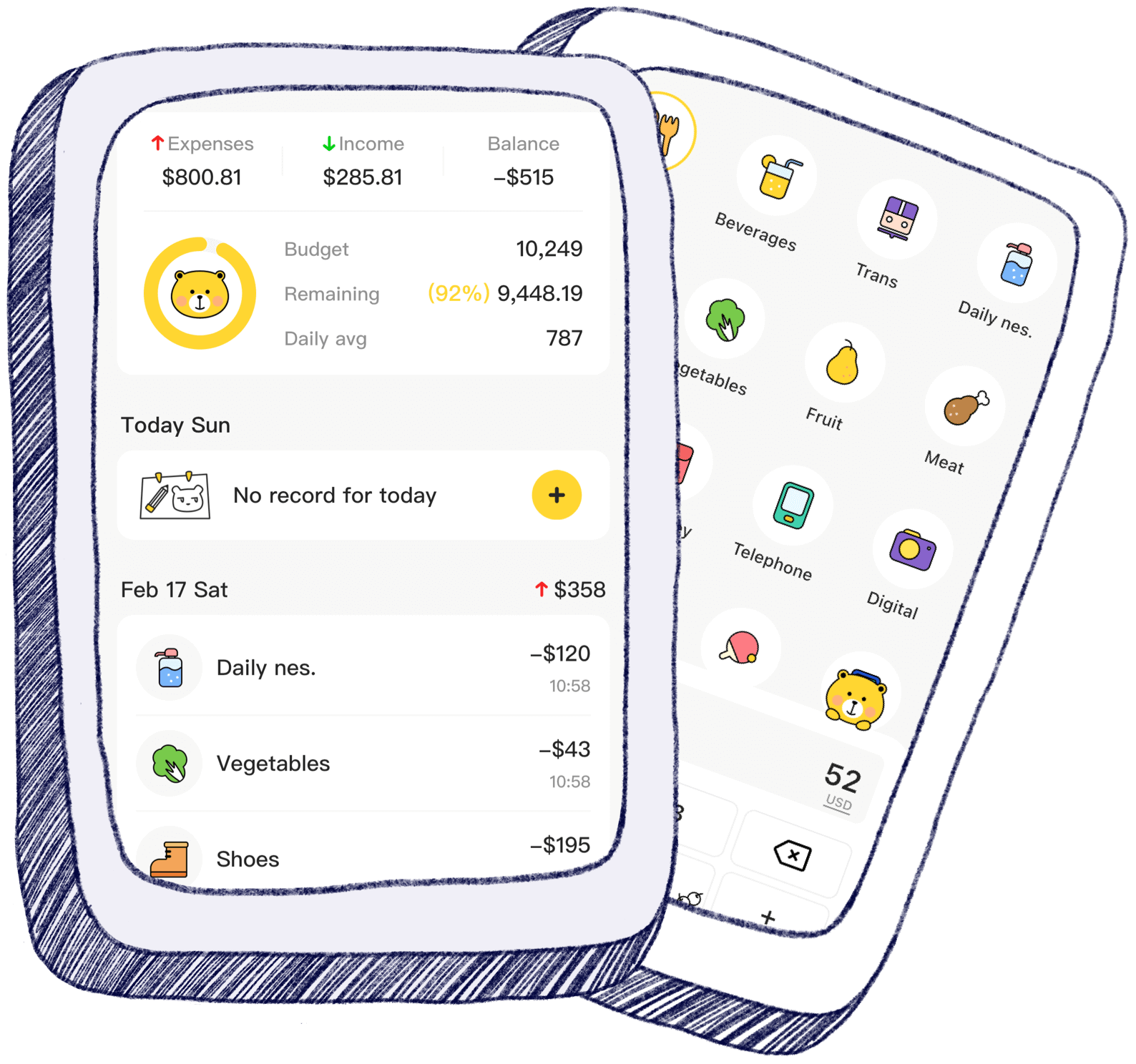Money Manager app preview